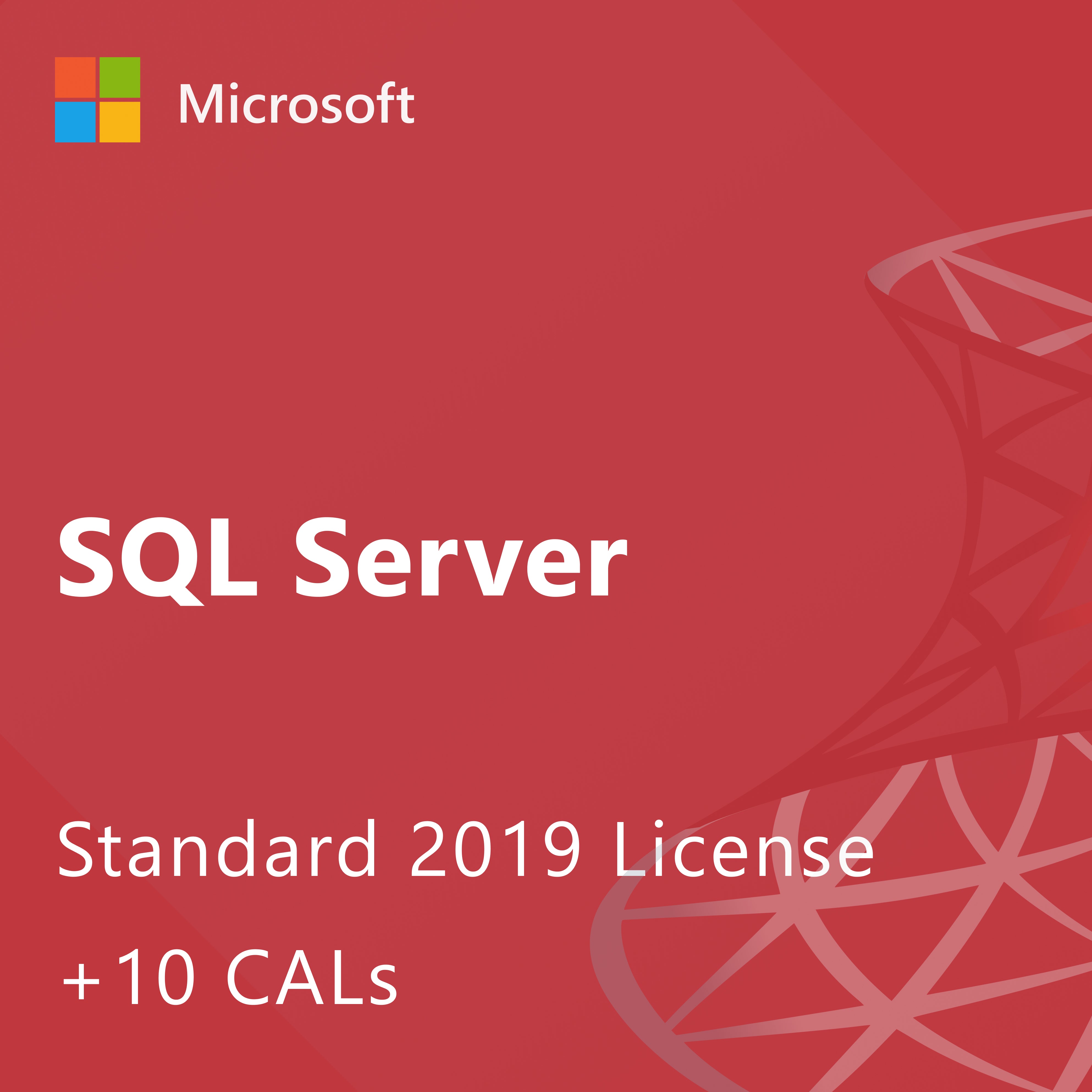 Microsoft SQL Server 2019 Standard - License + 10 CALs – Helpful Downloads